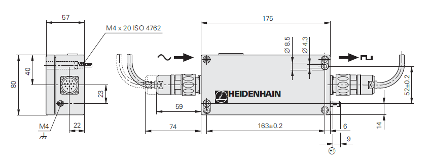 boitier IBV 600 HEIDENHAIN - schéma